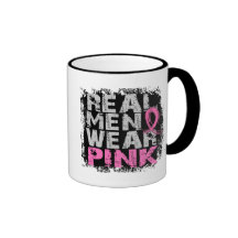 Breast Cancer Real Men Wear Pink Coffee Mugs
