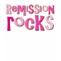 Breast Cancer Remission Rocks t-shirts