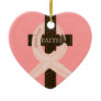 Breast Cancer Ribbon Celbrates Faith & Remission Christmas Ornament