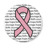 Breast Cancer Ribbon courage and hope Magnets