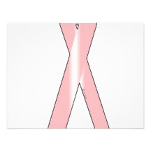 Breast Cancer Ribbon Custom Invitation