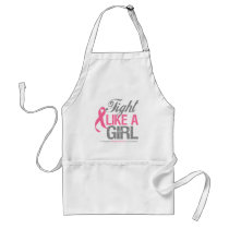 Breast Cancer Ribbon - Fight Like a GIRL Apron