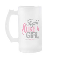 Breast Cancer Ribbon - Fight Like a GIRL Coffee Mug