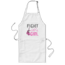 Breast Cancer Ribbon Gloves Fight Like a Girl Aprons