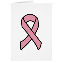 Breast Cancer Ribbon Greeting Cards