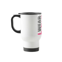 Breast Cancer Ribbon I Wear Pink Mom Coffee Mug