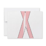 Breast Cancer Ribbon Custom Invitation