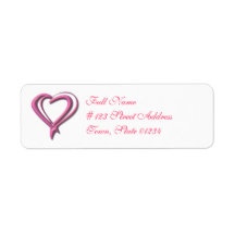 Breast Cancer Ribbon Mailing Labels