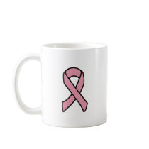Breast Cancer Ribbon Coffee Mugs