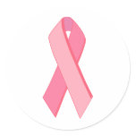 Breast Cancer Ribbon Original design! Round Sticker