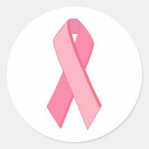 Breast Cancer Ribbon Original design! Round Sticker