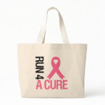 Breast Cancer Run 4 A Cure Tote Bags