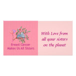 Breast Cancer Sisters Photo Card