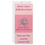 Breast Cancer Sisters Customized Rack Card