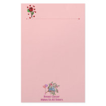Breast Cancer Sisters Stationery Paper