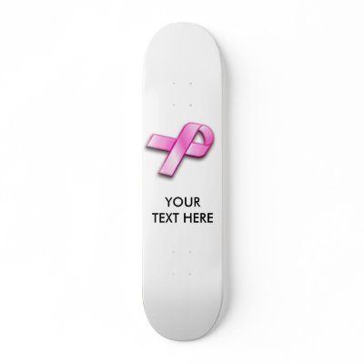 Breast Cancer Skateboard by createuniquegifts