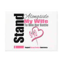 Breast Cancer Stand Alongside My Wife Post Cards