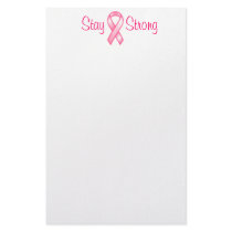 Breast Cancer Stay Strong Ribbon Stationery