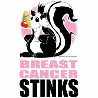 Breast Cancer Stinks Acrylic Cut Out by fightcancertees
