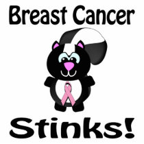 Breast Cancer Stinks Skunk Awareness Design Acrylic Cut Outs