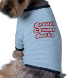 Breast Cancer Sucks Doggie T Shirt