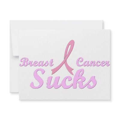 Breast cancer sucks personalized announcement by inktees