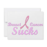 Breast cancer sucks personalized announcement