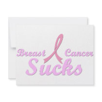 Breast cancer sucks personalized announcement