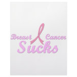 Breast cancer sucks letterhead template