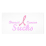Breast cancer sucks photo card template