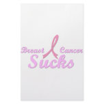 Breast cancer sucks customized stationery