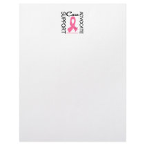 Breast Cancer Support Advocate Cure Custom Letterhead