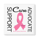 Breast Cancer Support Advocate Cure Fridge Magnet