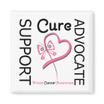 Breast Cancer Support Advocate Cure Fridge Magnet