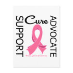 Breast Cancer Support Advocate Cure Postcard