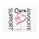 Breast Cancer Support Advocate Cure Postcard