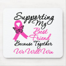 Breast Cancer Support (Best Friend) Mouse Pads