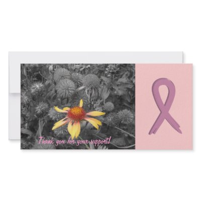 Breast Cancer Support Customizable Photo Card by RossiCards