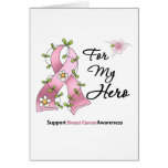 Breast Cancer Support Hero Greeting Card