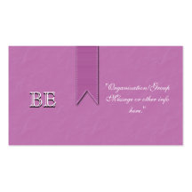 Breast Cancer Support Ribbon Business Cards