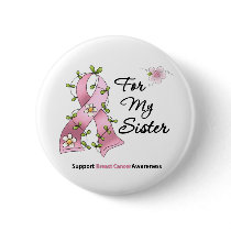 Breast Cancer Support Sister Button