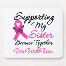 Breast Cancer Support (Sister) Mouse Mats