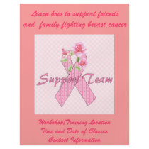 Breast Cancer Support Team Flyer Design