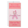 Breast Cancer Support Team Custom Photo Card