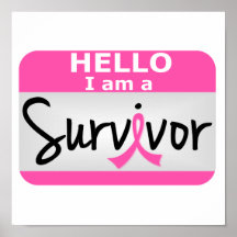 Breast Cancer Survivor 24.png Print