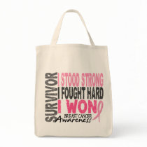 Breast Cancer Survivor 4 Canvas Bags