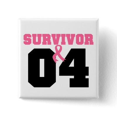 Breast Cancer Survivor 4 Years Pin by giftsforawareness