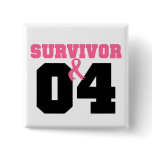 Breast Cancer Survivor 4 Years buttons