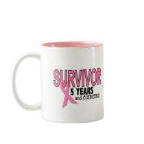 BREAST CANCER SURVIVOR 5 Years & Counting Coffee Mug