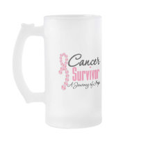 Breast Cancer Survivor Awareness Journey Ribbon Coffee Mug